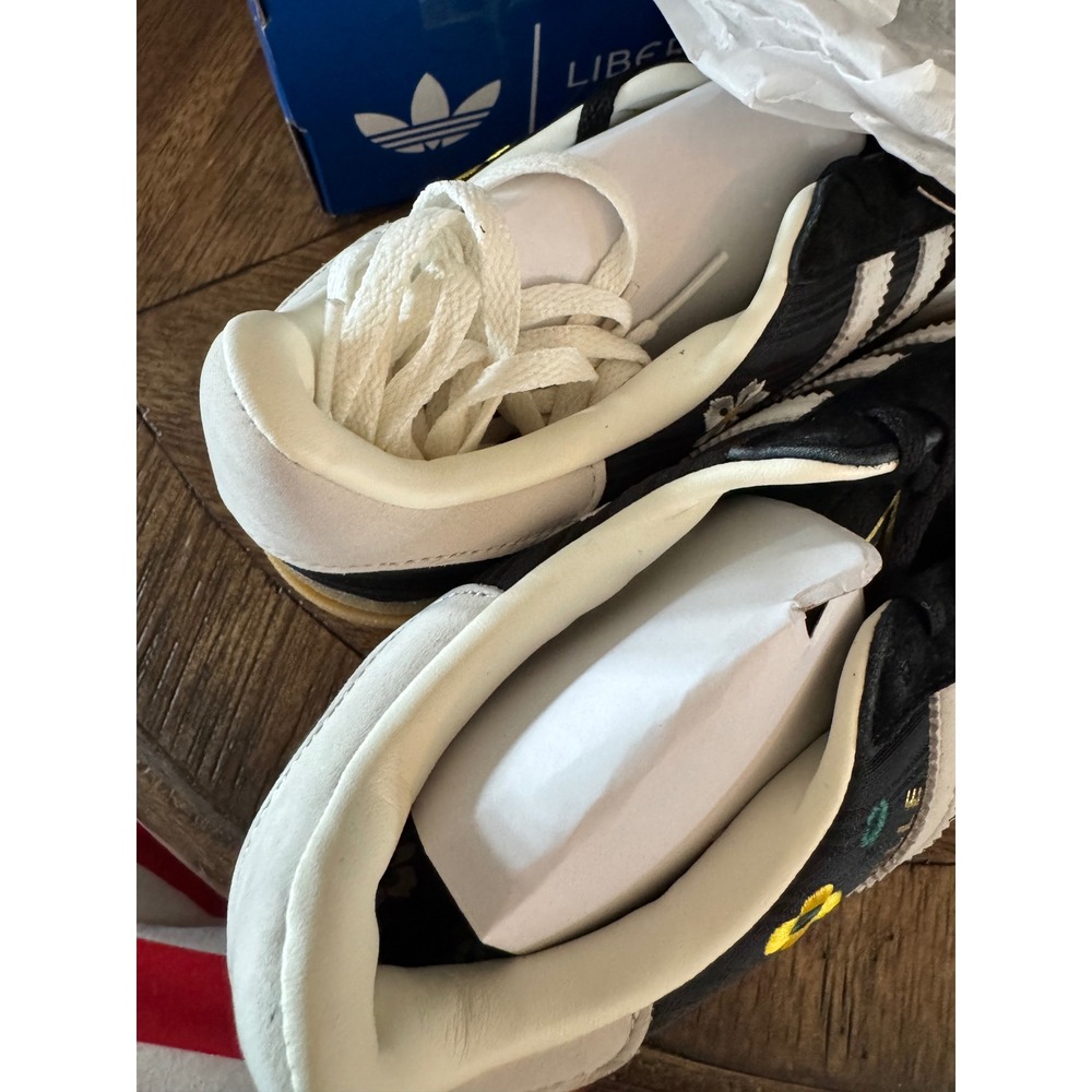 Adidas Gazelle Bold W Floral Core Black Off White Platform Sneakers IH1922 Sz 7 - Picture 8 of 8